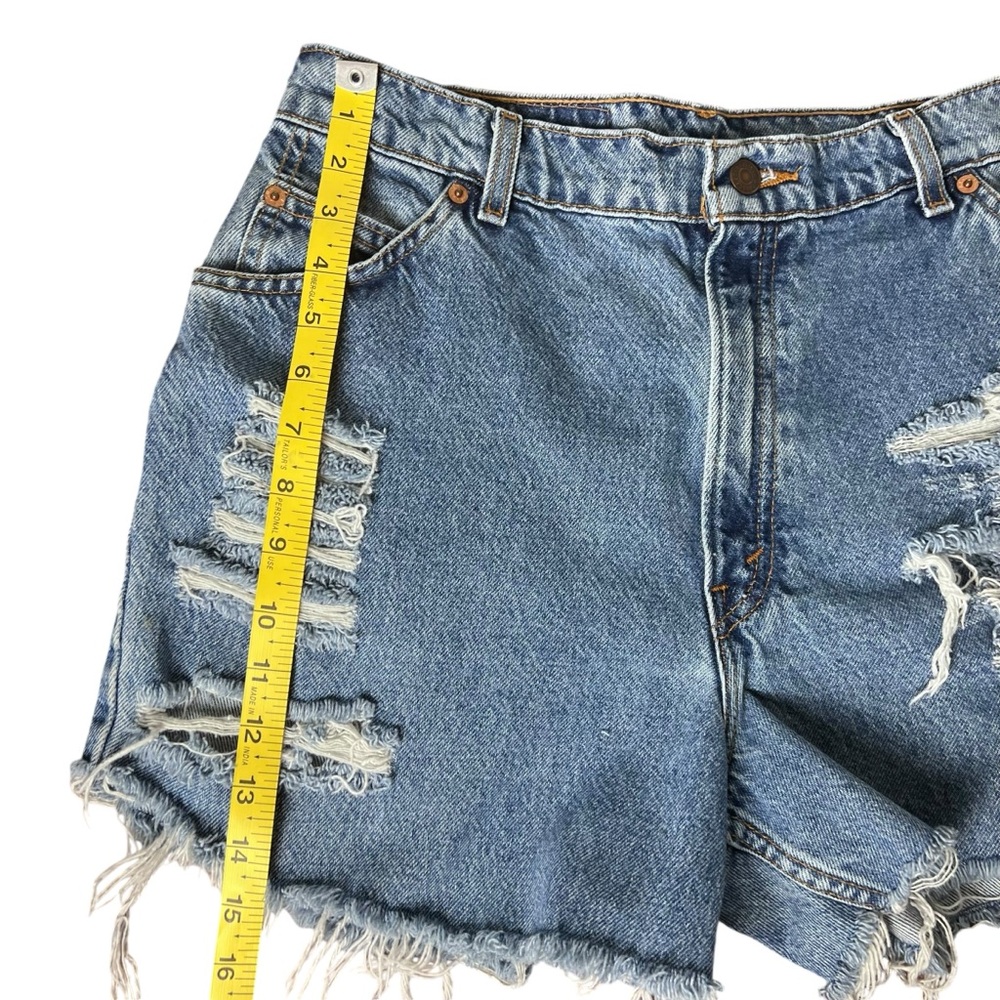 Vintage Levi’s Orange Tab Made In USA Cut-Off Shorts Size 12 - Picture 12 of 16